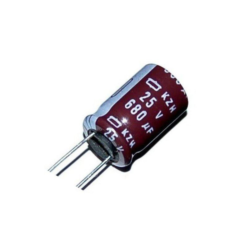 CONDENSADOR 680MF 25V 105º PACK 10 UNIDADES