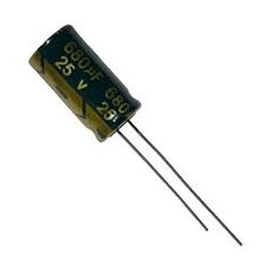CONDENSADOR 680MF 25V 105º PACK 10 UNIDADES