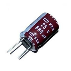 CONDENSADOR 680MF 25V 105º PACK 10 UNIDADES