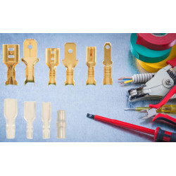 TERMINAL FASTON  MACHO 4 8X0 8mm BOLSA 10 UNIDADES