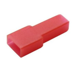 FUNDA FASTON HEMBRA 6 35mm ROJA BOLSA 10 UNIDADES