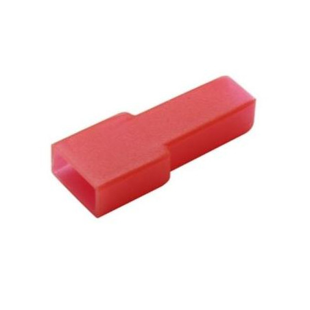 FUNDA FASTON HEMBRA 6 35mm ROJA BOLSA 10 UNIDADES