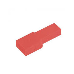 FUNDA FASTON HEMBRA 6 35mm ROJA BOLSA 10 UNIDADES