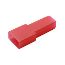 FUNDA FASTON HEMBRA 6 35mm ROJA BOLSA 10 UNIDADES