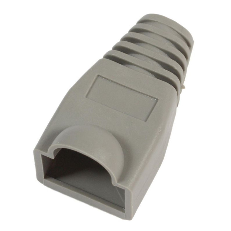 PROTECTOR GOMA CONECTOR RJ45 GRIS PACK 10 UNIDADES