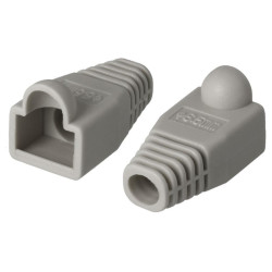 PROTECTOR GOMA CONECTOR RJ45 GRIS PACK 10 UNIDADES