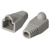 PROTECTOR GOMA CONECTOR RJ45 GRIS PACK 10 UNIDADES