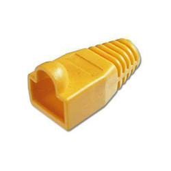 PROTECTOR GOMA CONECTOR RJ45 AMARILLO 10 UNIDADES