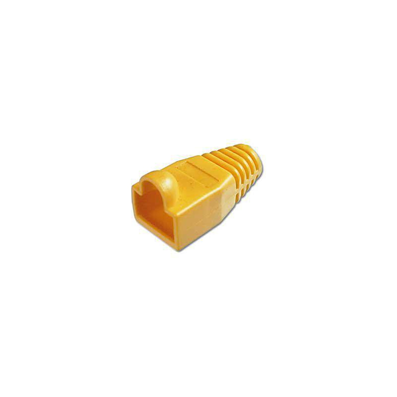 PROTECTOR GOMA CONECTOR RJ45 AMARILLO 10 UNIDADES