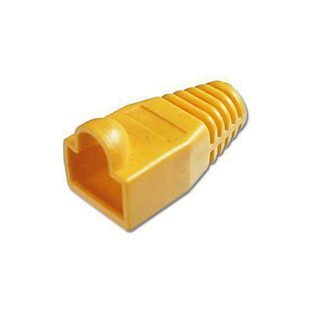 PROTECTOR GOMA CONECTOR RJ45 AMARILLO 10 UNIDADES