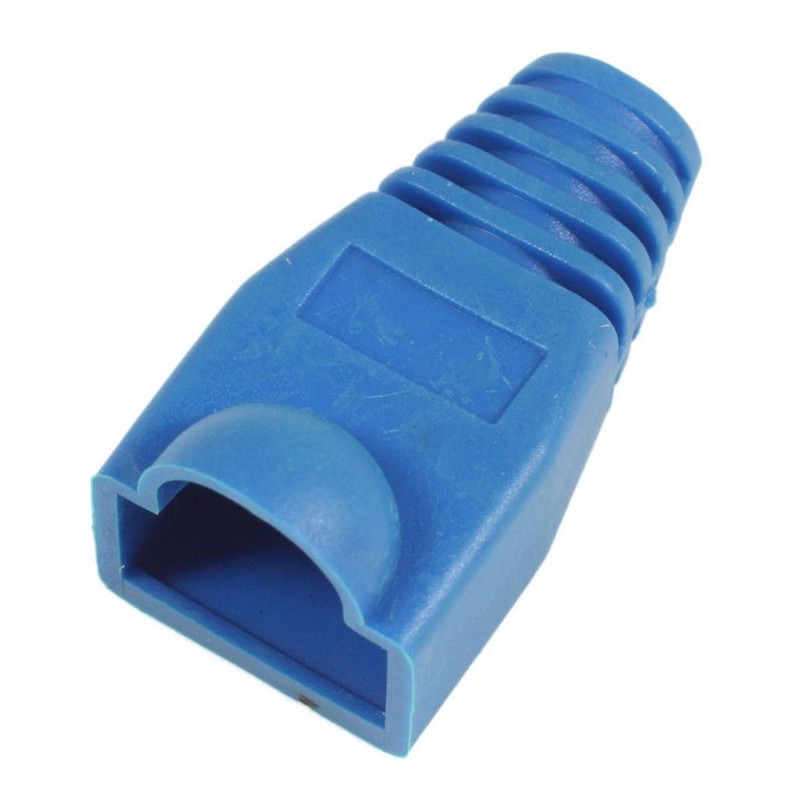 PROTECTOR GOMA CONECTOR RJ45 AZUL 10 UNIDADES