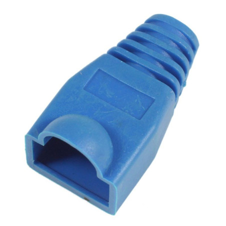 PROTECTOR GOMA CONECTOR RJ45 AZUL 10 UNIDADES