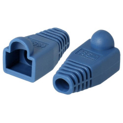 PROTECTOR GOMA CONECTOR RJ45 AZUL 10 UNIDADES