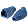 PROTECTOR GOMA CONECTOR RJ45 AZUL 10 UNIDADES