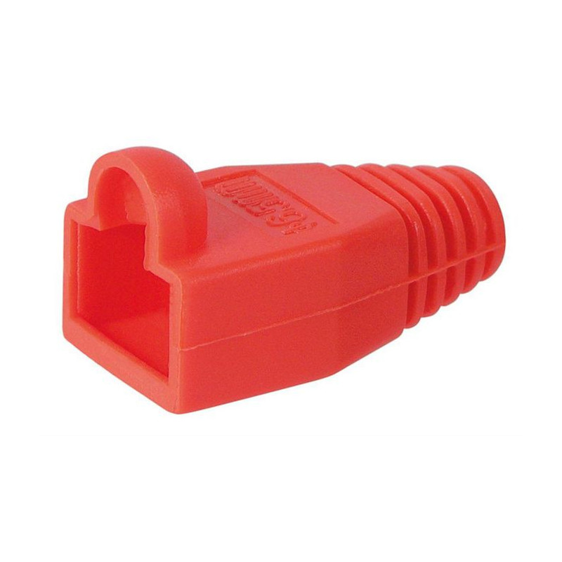 PROTECTOR GOMA PARA CONECTOR RJ45 ROJO 10 UNIDADES