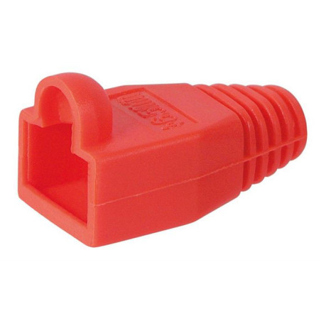 PROTECTOR GOMA PARA CONECTOR RJ45 ROJO 10 UNIDADES