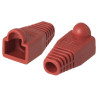 PROTECTOR GOMA PARA CONECTOR RJ45 ROJO 10 UNIDADES