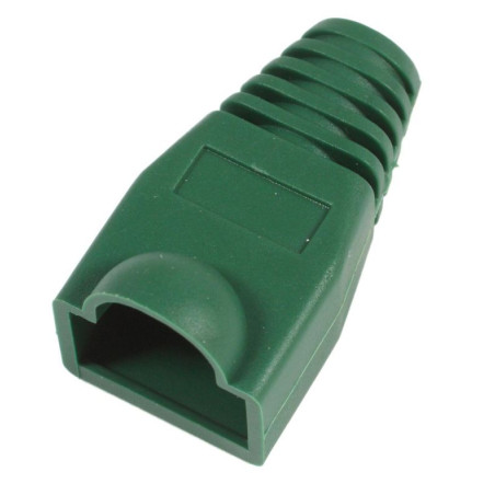 PROTECTOR GOMA CONECTOR RJ45 VERDE 10 UNIDADES