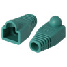 PROTECTOR GOMA CONECTOR RJ45 VERDE 10 UNIDADES
