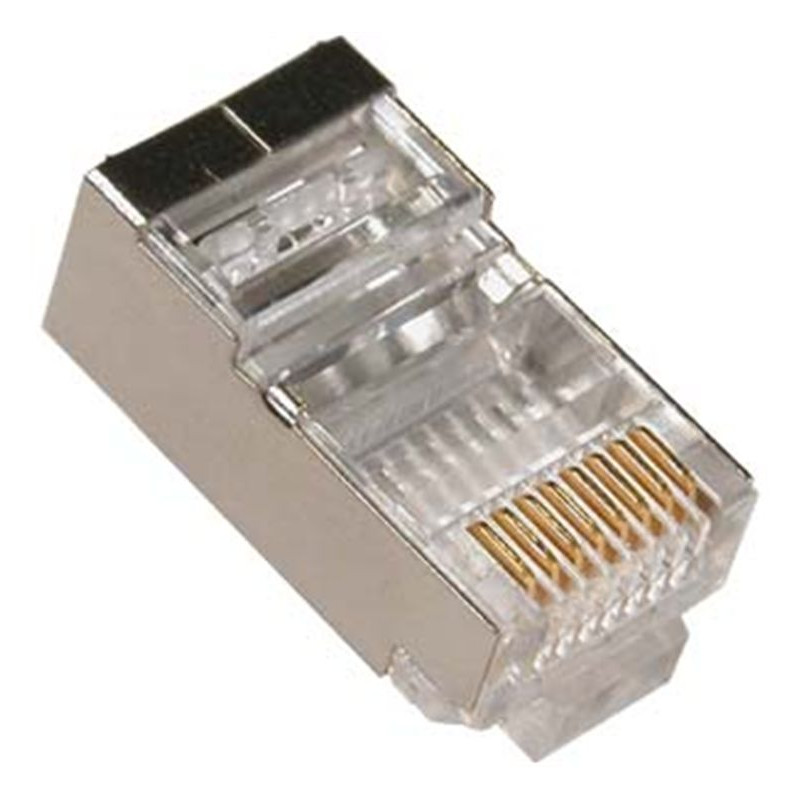 CONECTOR RJ45 MACHO CAT 6 FTP  10 UNIDADES