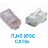 CONECTOR RJ45 UTP CAT 5 8P8C PACK DE 10 UNIDADES