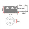 CONDENSADOR 100MF 16V 105º ELECTROL  PACK 5 UNIDAD