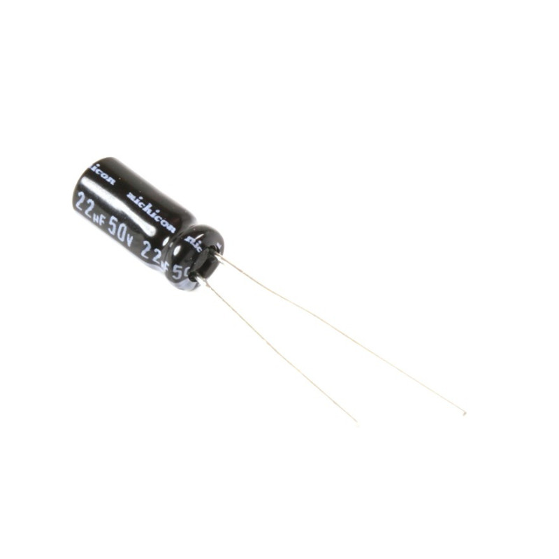 CONDENSADOR 22MF 50V 105º PACK 5 UNIDADES