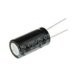 CONDENSADOR 4700 MF 25 V 105º ELECT  5 UNIDADES
