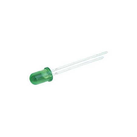 DIODO LED 5MM 3V VERDE PACK DE 10 UNIDADES