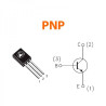 TRANSISTOR BD140 80V 1 5A TO126 PACK 5 UNIDADES