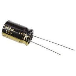 CONDENSADOR ELEC  1500 µF 16V 105º 10 UNIDADES