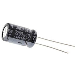 CONDENSADOR ELEC  2200µF 10V 105º PACK 10 UNIDADES