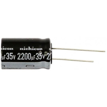 CONDENSADOR ELECTROLITICO 2200µF 35V 10 UNIDADES