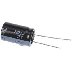 CONDENSADOR ELECTROLITICO 2200µF 35V 10 UNIDADES