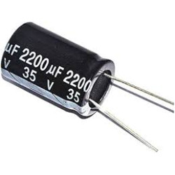 CONDENSADOR ELECTROLITICO 2200µF 35V 10 UNIDADES