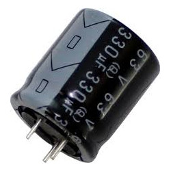 CONDENSADOR ELECTROLITICO 330µf 63V  10 UNIDADES