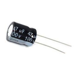 CONDENSADOR ELECTROLITI  47uf 100V PACK 5 UNIDADES