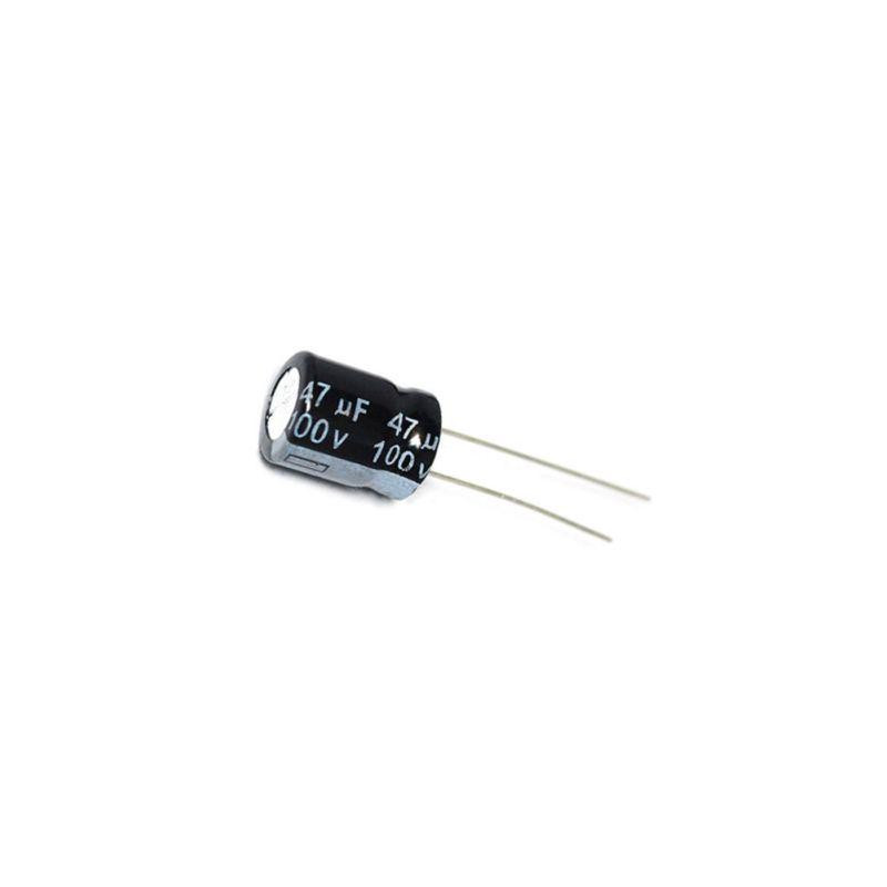 CONDENSADOR ELECTROLITI  47uf 100V PACK 5 UNIDADES