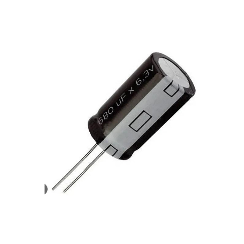 CONDENSADOR   680MF  6 3V  105ª PACK 5 UNIDADES