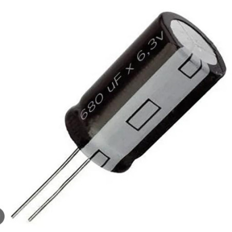 CONDENSADOR   680MF  6 3V  105ª PACK 5 UNIDADES
