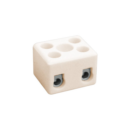 REGLETA CONEXION CERAMICA 2 POLOS 16A 5 UNIDADES