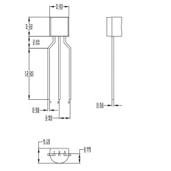 TRANSISTOR BC546 65V 100MA TO92 5 UNIDADES