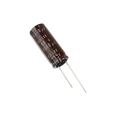 CONDENSADOR ELECTROLITICO 1500µF 50V 5 UNIDADES