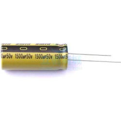 CONDENSADOR ELECTROLITICO 1500µF 50V 5 UNIDADES