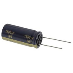 CONDENSADOR ELECTROLITICO 1500µF 50V 5 UNIDADES