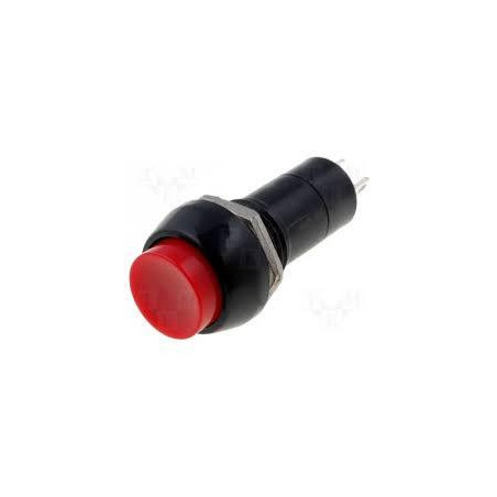 INTERRUPTOR 3A NEGRO MANDO ROJO 5 UNIDADES