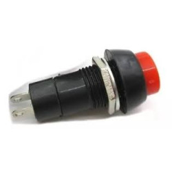 INTERRUPTOR 3A NEGRO MANDO ROJO 5 UNIDADES
