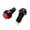 INTERRUPTOR 3A NEGRO MANDO ROJO 5 UNIDADES