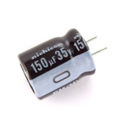 CONDENSADOR 150/35 V 105º ELECT  PACK 5 UNIDADES