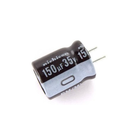 CONDENSADOR 150/35 V 105º ELECT  PACK 5 UNIDADES